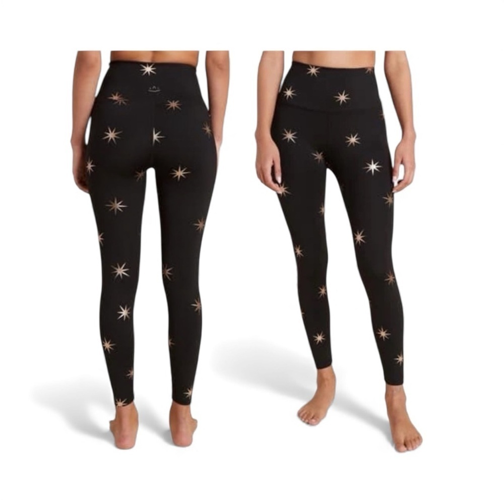 EUC - Beyond Yoga North Star Leggings - Size S - black/gold